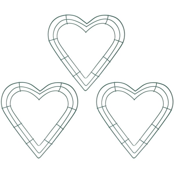 3 Pack Metal Heart Garland 12 Inch Heart Garland Frame for Wedding Valentine's Day DIY Crafts