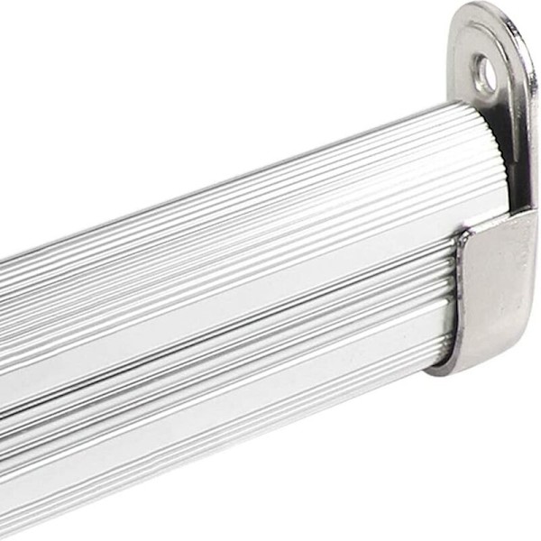 20 kappaleen sarja soikeaan kaappitangon päätukiin laippoihin 16x30 mm tangoille