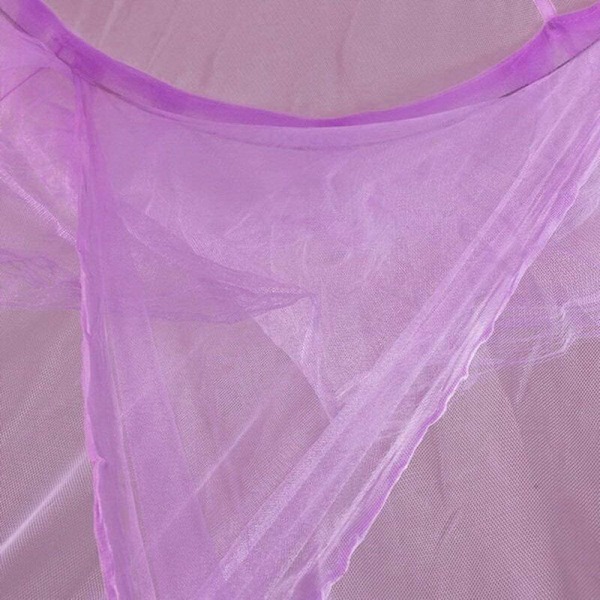 Hyttysverkko, Hyttysverkko Yhdelle Ja Kahdelle Vuoteelle, Suuri Hyttysverkko, Helppo Ja Nopea Asennus (Violetti)
