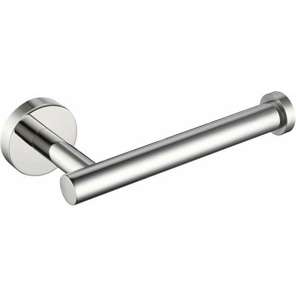 Väggmonterad toalettpappershållare 304 Rostfritt stål Polerad finish Toalettpappershållare, Silver
