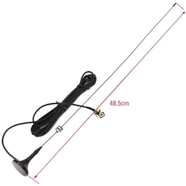 2X BNC-M UHF + VHF ajoneuvoon asennettava antenni UT-108UV:lle