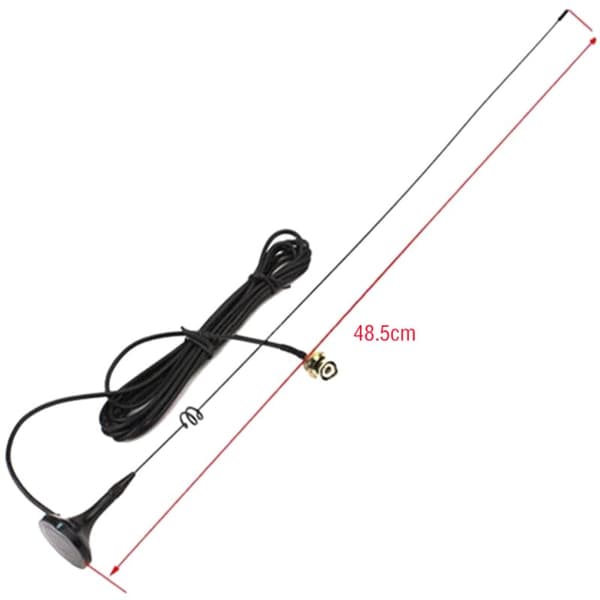2X BNC-M UHF + VHF-fordonsmonterad antenn för UT-108UV