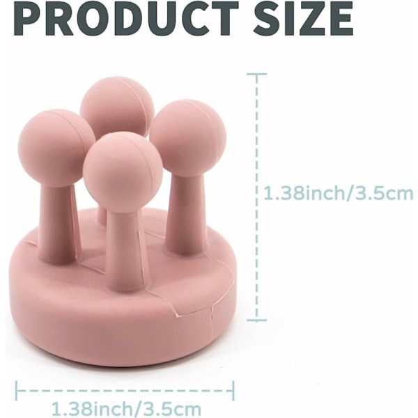 4-pack Multifunktionell Silikon Tandborsthållare för Rakhyvlar och Tandborstar, Vattentät, Självhäftande (Svart, Vit, Rosa, Grön)