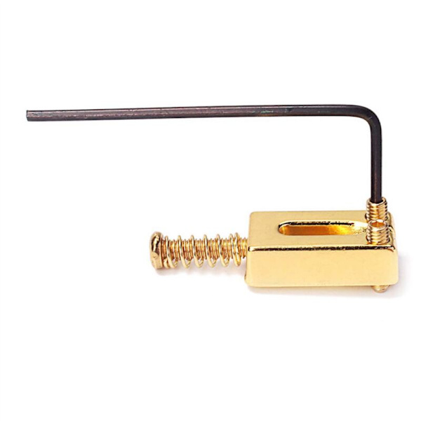 Gitarrbro, Rektangulär, för Elektrisk Strat Tele Ersättning, Guld (Paket med 12)