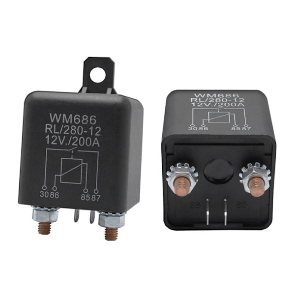 Batteri Isolator Relæ 12V 4 Pin WM686 Bil Start Relæ Til/Fra Afbryder Normalt Åben Relæ RL/280 200A