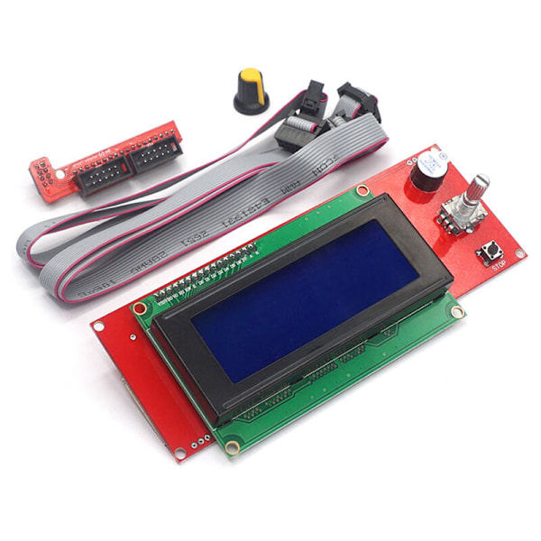 Ramps 1.4 2004 LCD Smart Display Controller med Adapter Passer til 3D Printer RepRap Adapter