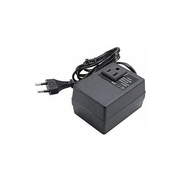 Muuntaja 220V - 110V, 200W, euroliittimellä, pienennetylle jännitteelle...