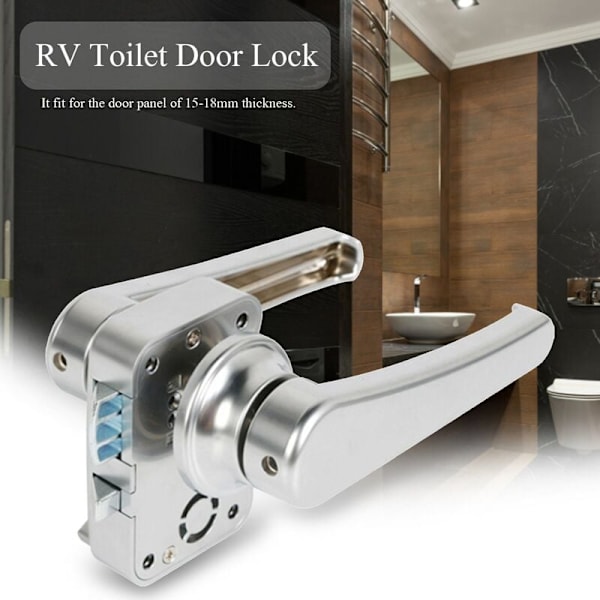 RV WC-oven lukko kylpyhuoneen oven lukko asuntovaunu vene salpa kahva lukko RV tarvikkeet