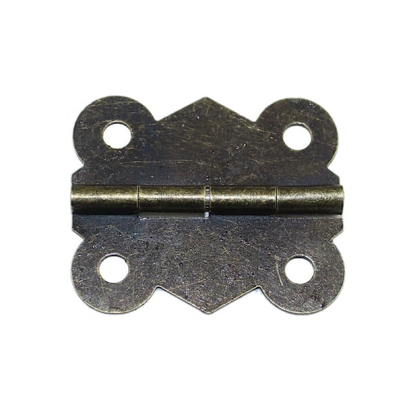 Vintage Minihængsler - 20 stk. Butterfly-formede Hængsler Velegnet til Lille Trækasse til Smykkeskrin, Bronze, 30x27mm