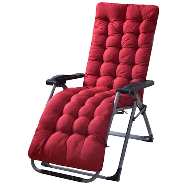 Utomhuslounge- och solstolskuddar, Chaise Lounge-kuddar, Chaise Lounge-kudde för resor, semester, inomhus och utomhus