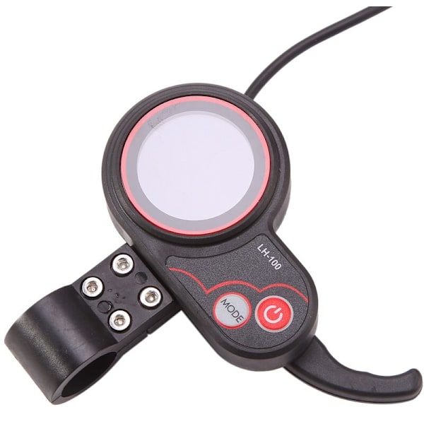 LCD-LH100 24V/36V/48V/60V 6-polet El-cykel Display Tommelgas Speedometer Kontrolpanel til El-scooter