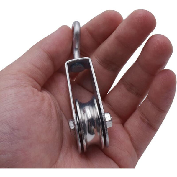 Mini-talje med kuglelejer, ø 28 mm, til 6 mm reb, Bæreevne 30 kg