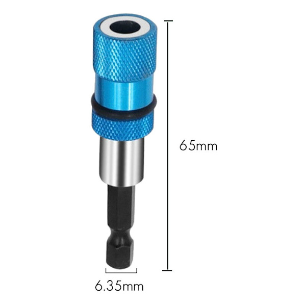 2 st 1/4 Hex Shank Elektrisk Borr Magnetisk Skruvmejsel Bitshållare Magnetism Verktyg Justerbar Förlängningsstång