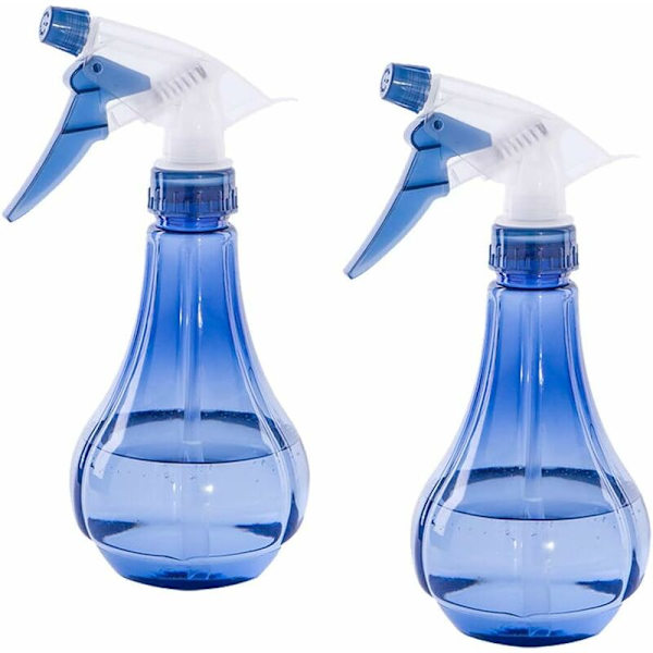 2 st tomma sprayflaskor, 500 ml fin plast påfyllningsbar tom sprayflaska, transparenta sprayburkar, för frisör, växt, frisörsalong, Cooki