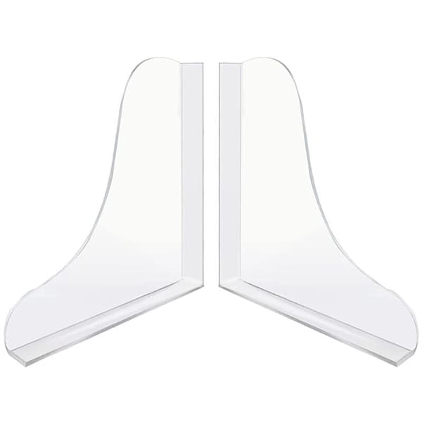 Badkarshörnsstänkskydd, Akryl Duschstänkskydd, Badrum Badkar Stänkskydd, 2PCS Transparent