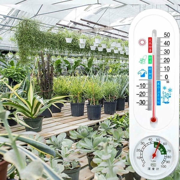 Växthus termometer - Väggmonterad termometer med hög noggrannhet för inomhusbruk, väggmonterad växthustemperaturmätare för trädgård uteplats växthus