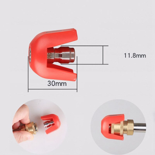 Spraydysetips til multi-graders rengøringsmiddel, 1/4\" forbindelse, spraykits til , 4-pak