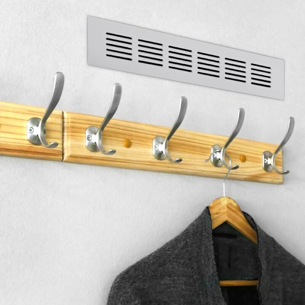 Ventilationsgaller för socklar aluminium bas 550x50mm