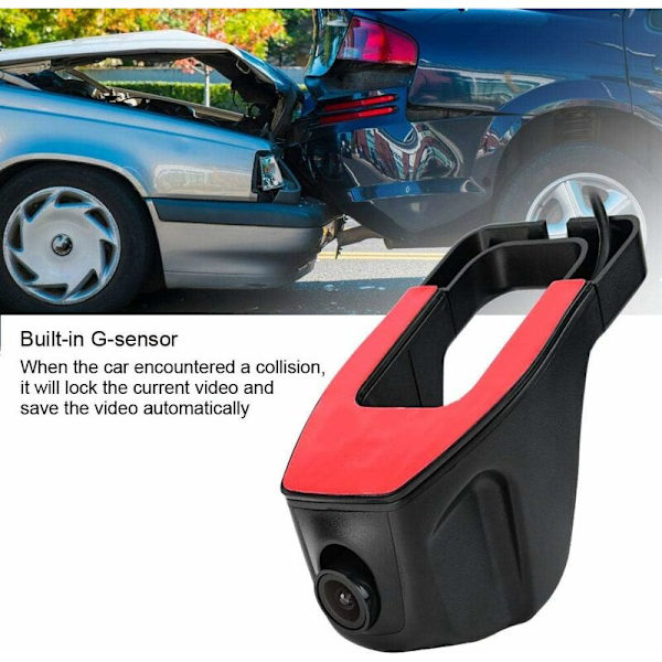 Bilskörningsinspelare, Dash Camera USB-körvideoinspelare Bils DVR 1080P G-sensor Dash Cam för Android