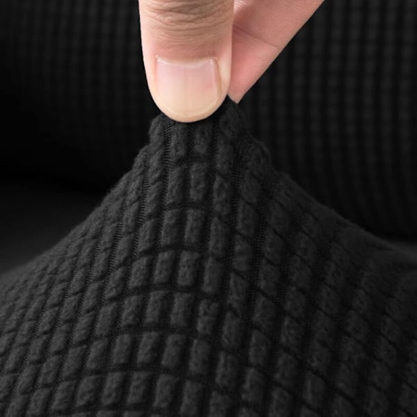 Universal Armlæn Beskytter, Polyester Fiber Armlæn Betræk Sofa, Bedre Beskyttelse Af Din Sofa Arm Mod Slid Stræk Armstol Betræk (2 stk, Sort)