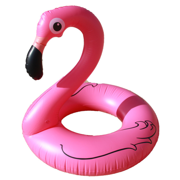 1 pakke Flamingo poolflydere 120 cm oppustelige svømmeringe poolflydere, sø, strand, poolflydere