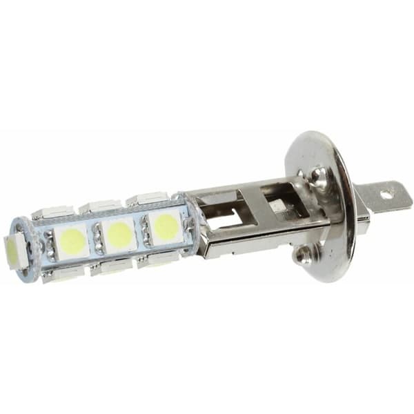 2 stk AUTO LAMPER H1 HVID 13 LED SMD 5050 CHIPS