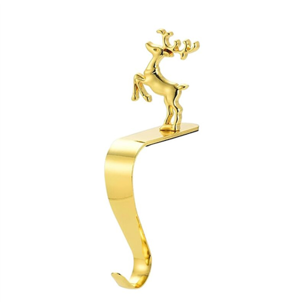 Julstrumpehållare, Guld Färg Öppen Spishållare, Snöflinga Julgran, Juldekoration, Julgåvopåse, Strumpa