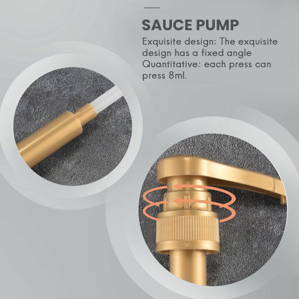 2 stk. Kaffemælk Te Dispenser Sirup Dispenser Flydende Dispenser til Sirup Saft Flaske Dispenser Pumpe