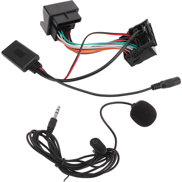 Trådlös Bluetooth 5.0 Ljudadapter Aux-kabel med mikrofon Ersättning för Ford Focus Mondeo Fiesta Fusion 6000CD