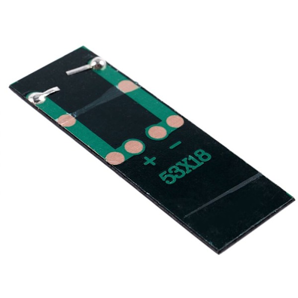 20 stk. Mini Solcellepanel Nye 0,5V 100MA Solfotovoltaiske Paneler Batteriladermodul DIY 53 x 18 2,5 mm