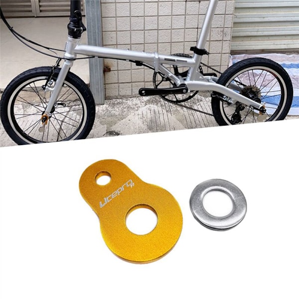 2X Foldbar Cykel Magnet Adapter Sæde Konvertering Magnetisk Spænde Aluminium Legering til FNHON 1611 Guld Dele