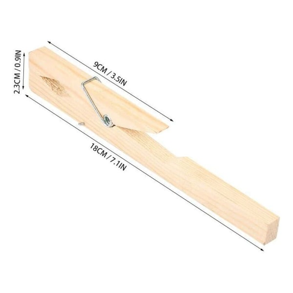 Puinen koeputken pidike J6406 tyyppi 18cm kemiallinen teline kokeellinen laite bambu lasiputkipidike (10)