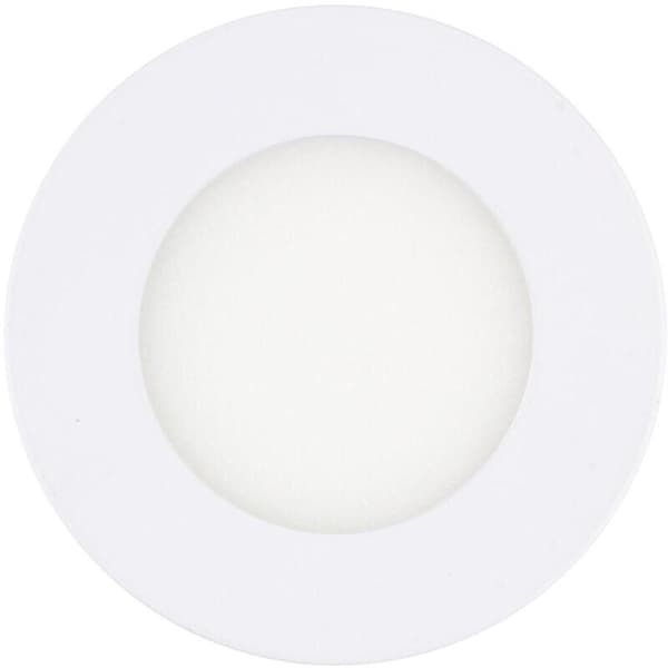 Forsenket spotlight Ekstra-flat Rund LED-panel Kuttet Downlight-panel Varm hvit (2,5 tommer)