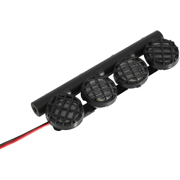 Ultra lyssterk multifunksjonell tak LED-lysbjelke med 4 spotlights for RC-bil 1/10 1/8 CC01 Axial SCX10