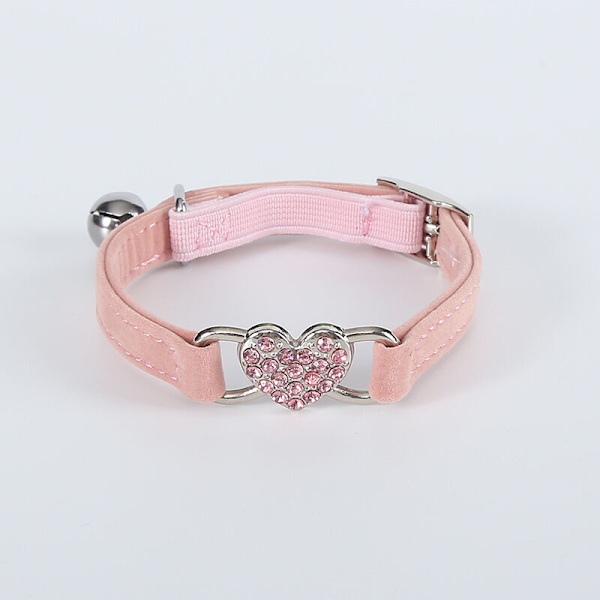 Kattkrage med hjärta - Rosa