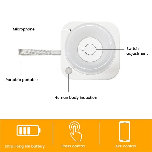 Seng Human Body Sensor Lys Bluetooth Kontrol Farverig Atmosfære Intelligent Natlys Natlys