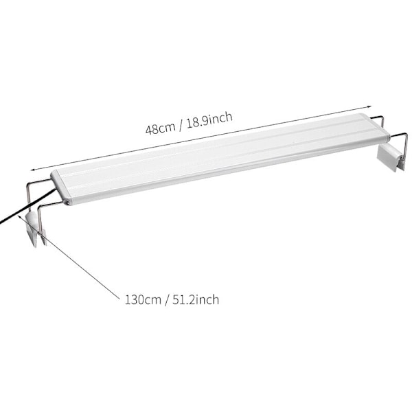EU-stik 200-240V 13W Høj Lysstyrke LED Lampe med Beslag til Akvariebelysning