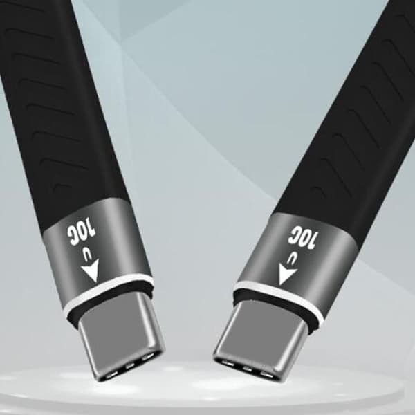 F90 PD 60W USB3.1 Kabel 10 Gbps Type C til USB C USB C til Pro Opladning Datakabel, 9Cm