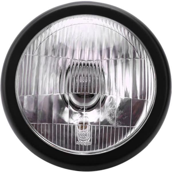 Ny Motorcykel Sort Metal Retro E4 Halogen Forlygte til Cg125 Gn125 Cafe Custom Sort Sølv