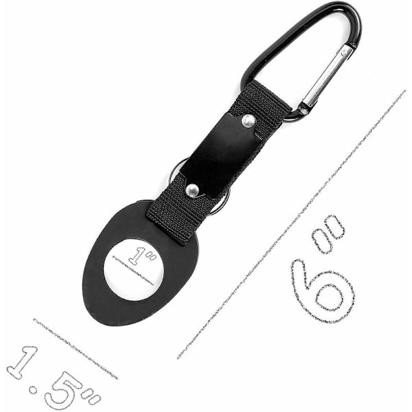 Bärbar vattenflaska spänne, 10 st praktisk flaska bärklämma krok hållare D-ring krok camping vandring ryggsäck nöd aluminium visselpipa Dom