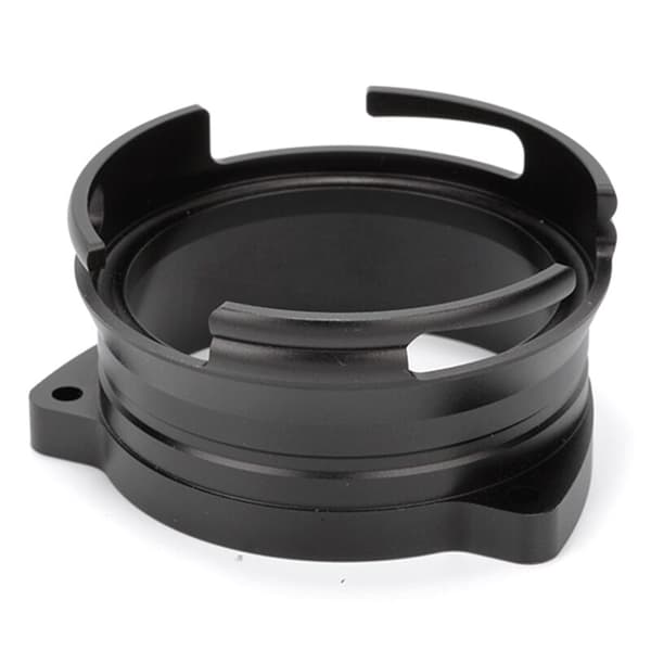Aluminium Kaffe Pulver Dosering Ring 54MM Kaffe Roterende Loop til Kaffemaskiner Roterende Pulver Ring (Sort)