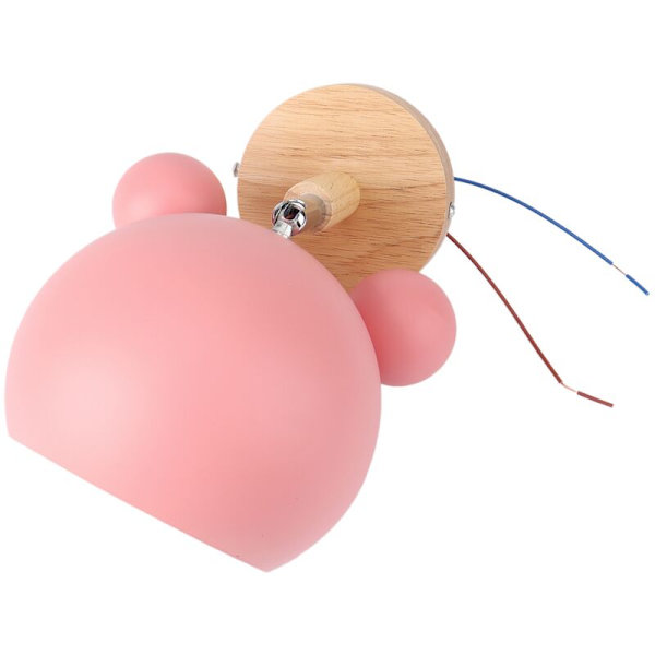 Trävägglampa, nordisk stil enkel sänglampa trä sovrum barnrum studie vägg balkong trapphuslampa,
