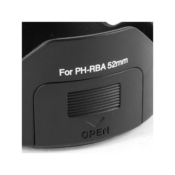 SODIAL(R) Sort PH-RBA 52mm Objektivdæksel til SMCP-DA 18-55mm f/3.5-5.6 AL