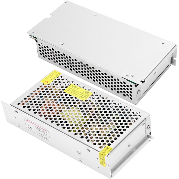 DC12V Strömförsörjningsadapter med strömbrytare i aluminiumlegering LED-skärm ljuslist för 3D-skrivare (S-180-12(12v 15A 180W)AC110/220V±15%)