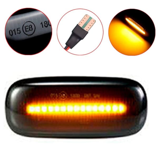 LED Dynamiske Sidemarkørlys Bil, Til- A2 A3 8L A4 B5 A6 4B C5 A8 4D TT 8N Sekventielt Blinklys