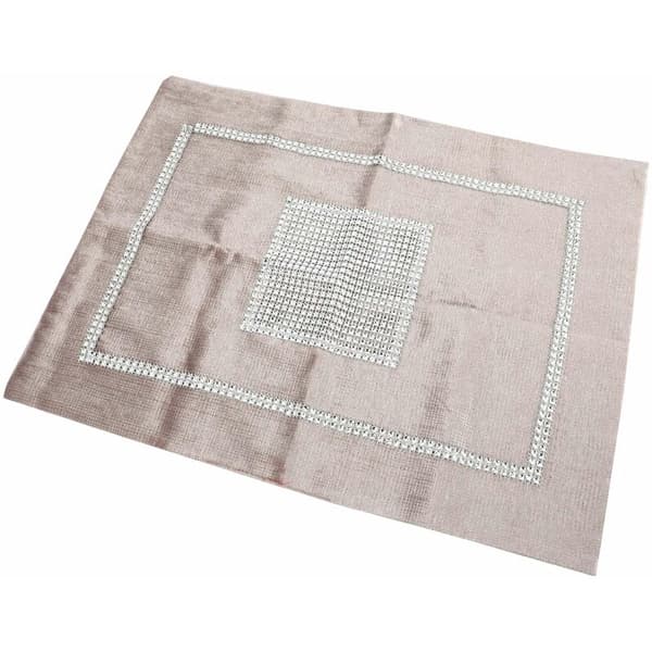 Glitrende diamantbrikker til bryllupsdekorasjon Flanell 30 x 40 cm Champagne