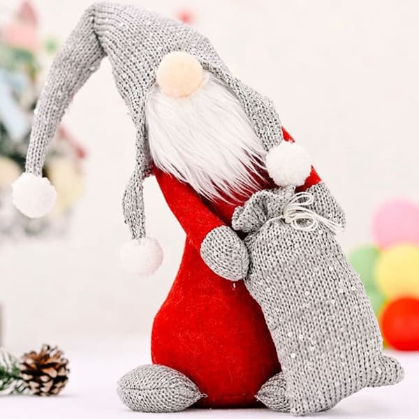 Jule Faceless Twisted Neck Svenske Tomte Gnome Ornamenter Hjemmeindretning