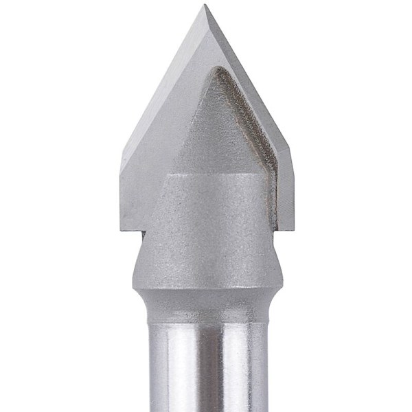 2 fräsar 60 grader V - Skärdiameter: 12 mm - Skaft: 8 mm - CNC-fräs - Skaftfräs för ådror, fasningar och V-spår.