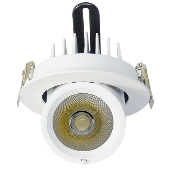 LED Elefantstamme Lys Blomstring COB Spotlight Innebygd Nedfelt Taklampe 360 Grader 20W