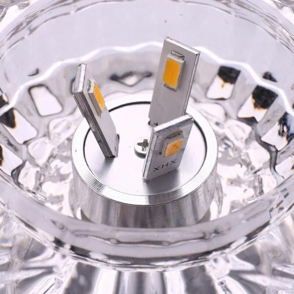 Gang LED Taklampe Stue Krystall Ganglys LED Taklamper Luces Veranda Balkonglampe Varm Hvit 3W
